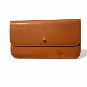 Sezane Tan Leather Wallet